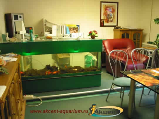 Акцент-Аквариум, аквариум - барная стойка 300 литров